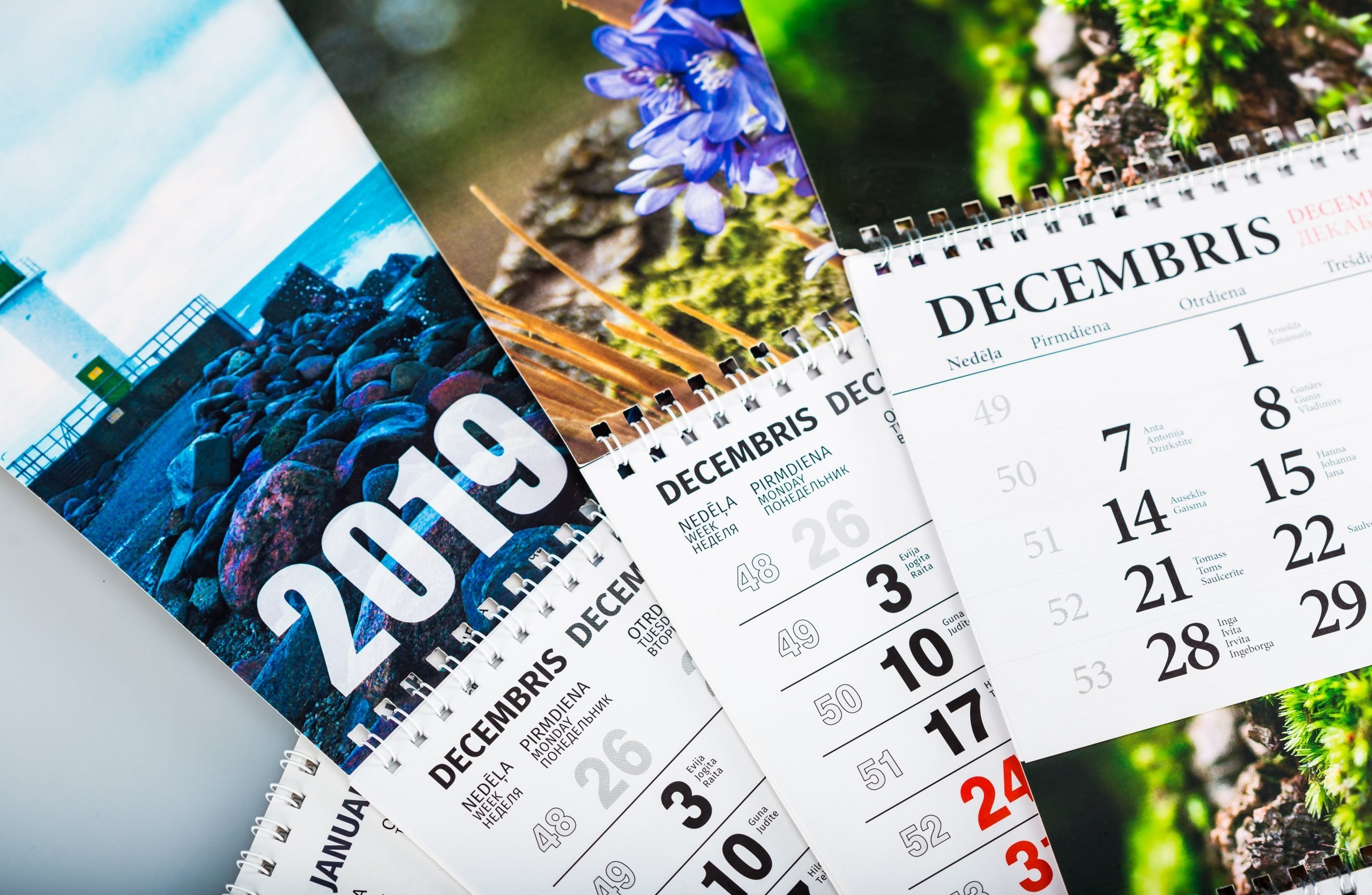 Изготовление и печать настенных календарей с дизайном