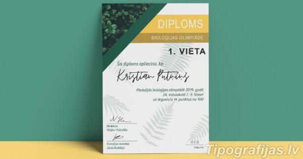 Kāpēc ir izdevīgi pasūtīt diplomu profesionālā tipogrāfijā?