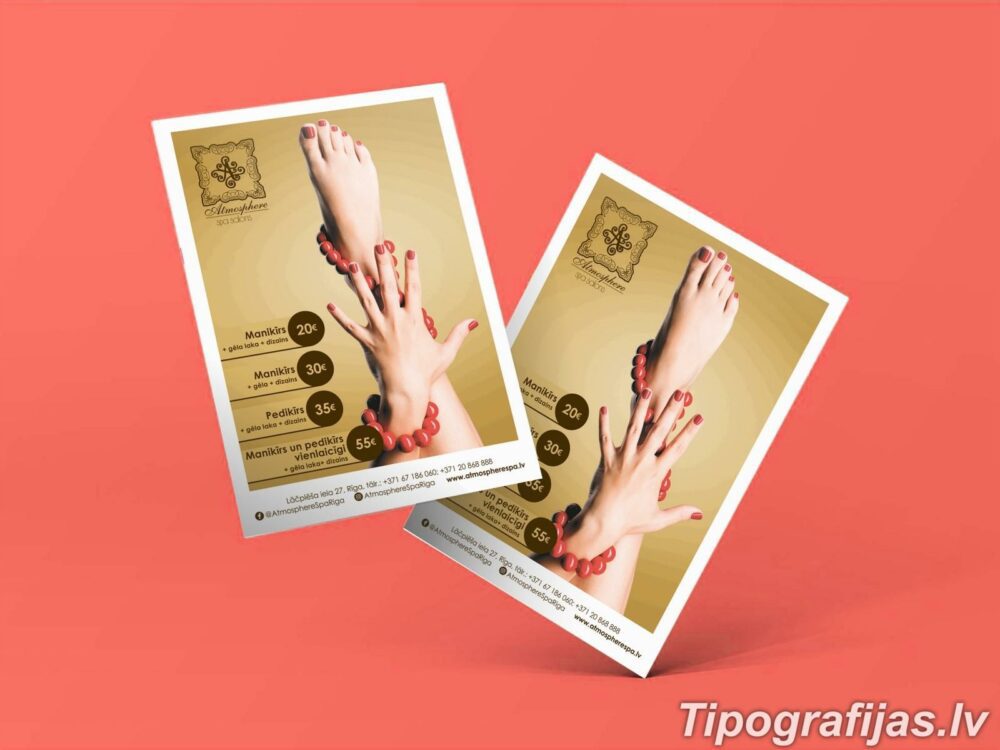 Production and printing of fliers and leaflets with design