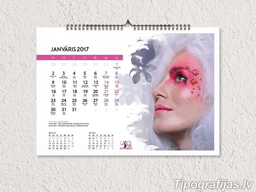 Изготовление и печать перекидных календарей с дизайном