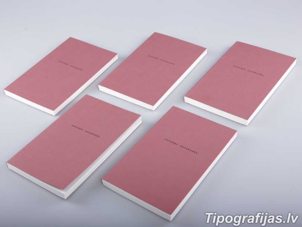 Production and printing of notebooks with design for the company