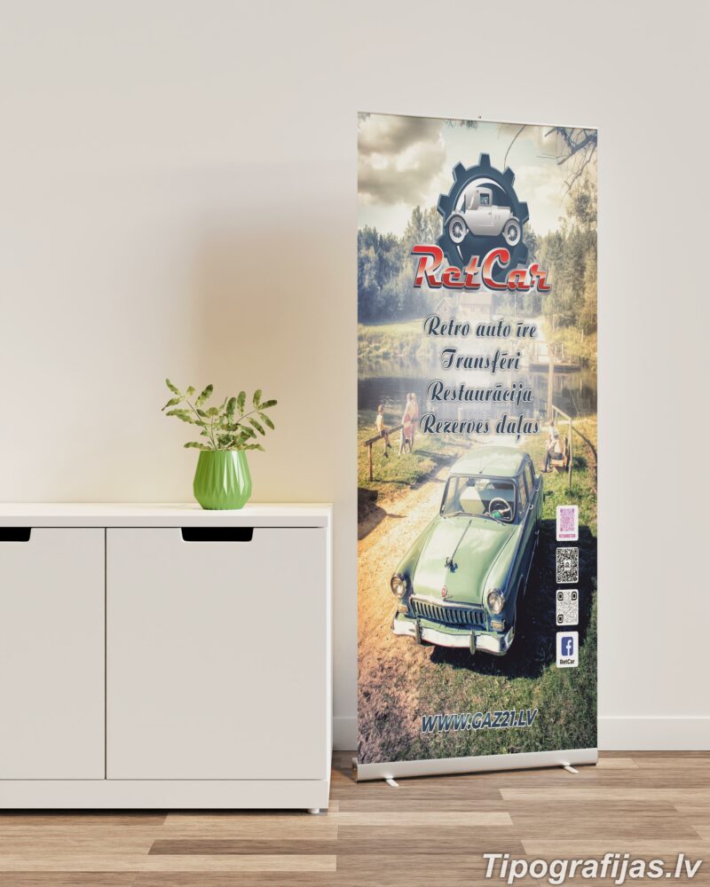 Roll-Up stendu izgatavošana