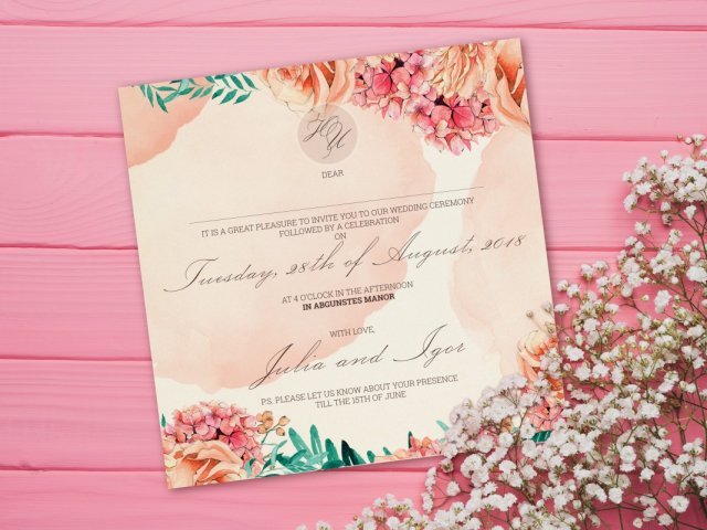 Printing and designing of invitations, invitations - tickets