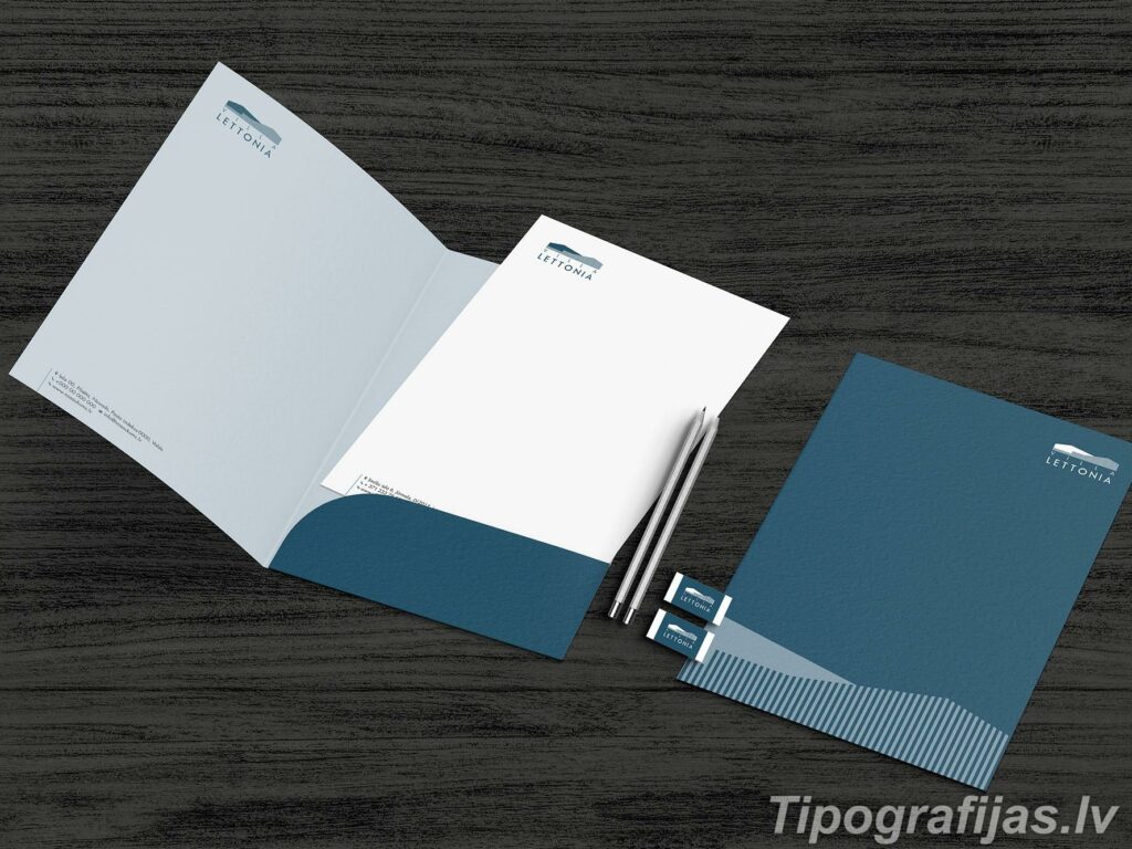 Document folders - printing of folders. Document folder design development. Folder sample.
