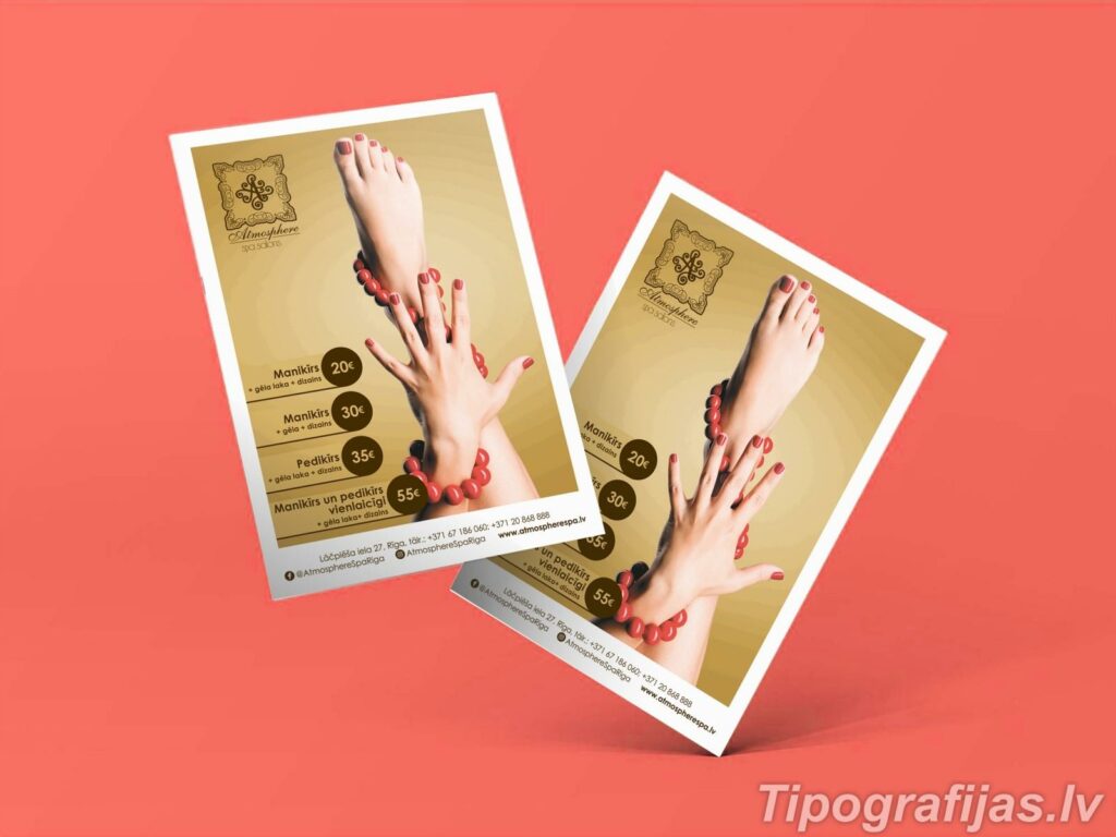 Designing of fliers. Printing and designing of flyers and handbill