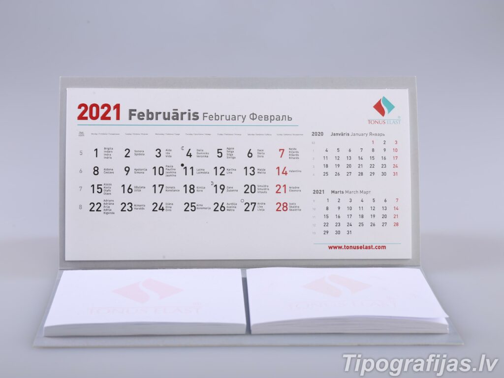Изготовление настольных календарей. Печать настольных календарей. Дизайн настольных календарей