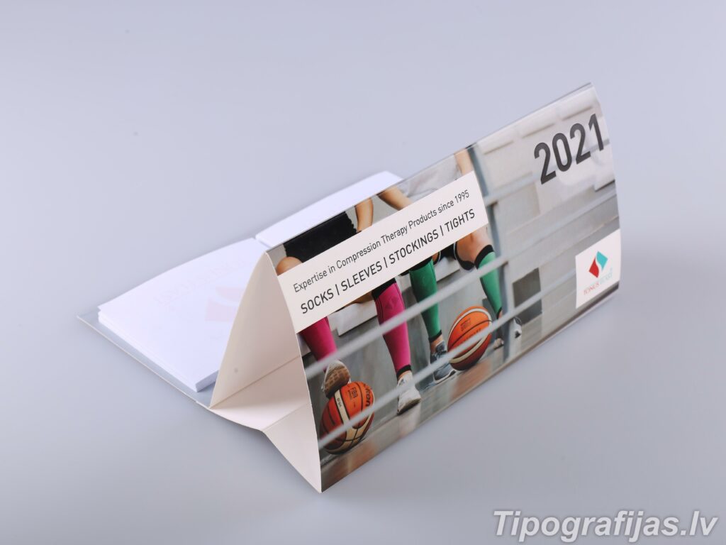 Production of table calendars. Printing of table calendars. Design of table calendars.