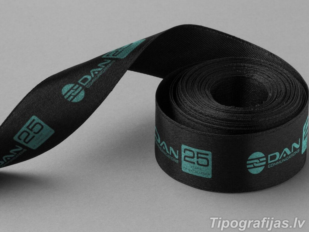 Printed ribbons with logo. Production of ribbons. Satin, cotton, nylon ribbons with logo. Ribbons for your organization. Design tapes