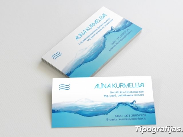 Graphic arts - Designing and printing of business cards