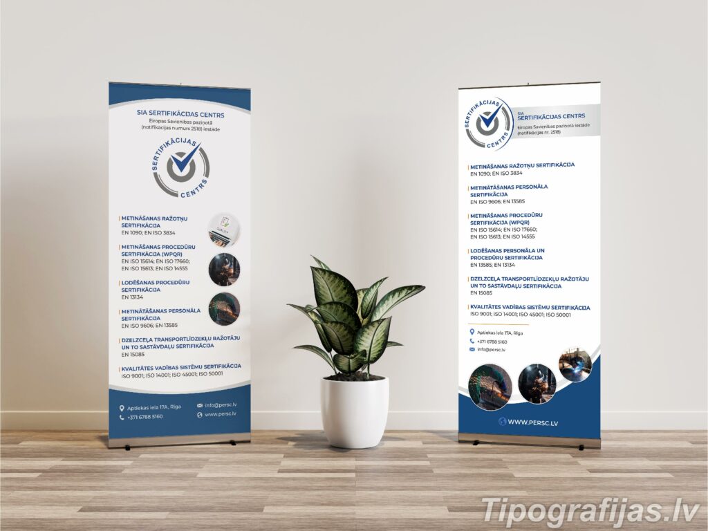 Roll-Up stand. Development of the design of Roll-Up stand. Roll-Up stand printing. Roll-Up samples.