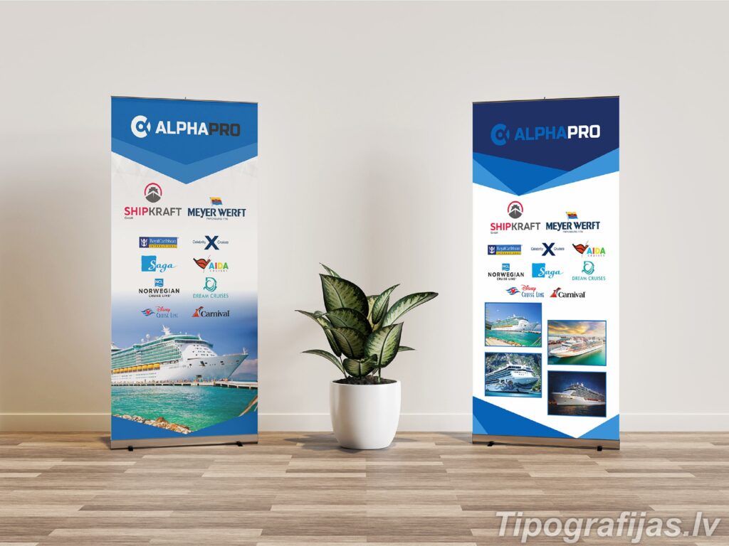 Roll-Up stand. Development of the design of Roll-Up stand. Roll-Up stand printing. Roll-Up samples.