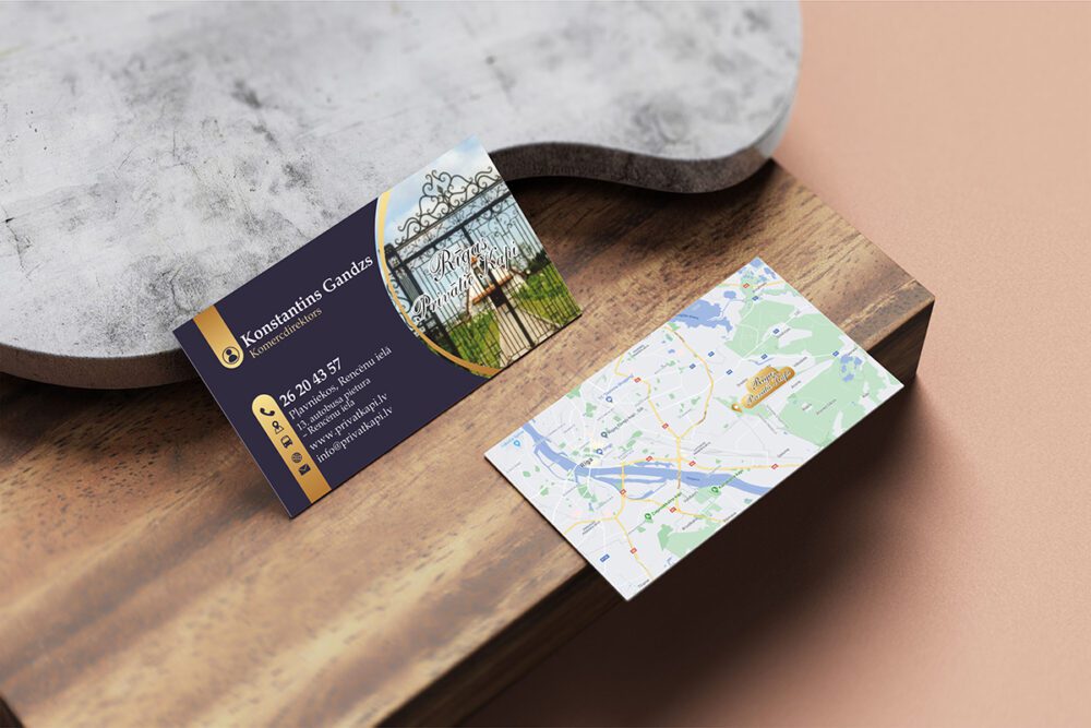 Изготовления и печати визитных карточек с дизайном