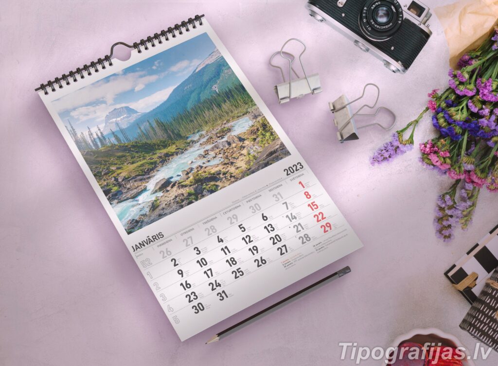 Pāršķiramie kalendāri, Pāršķiramo kalendāru izgatavošana, Pāršķiramo kalendāru druka