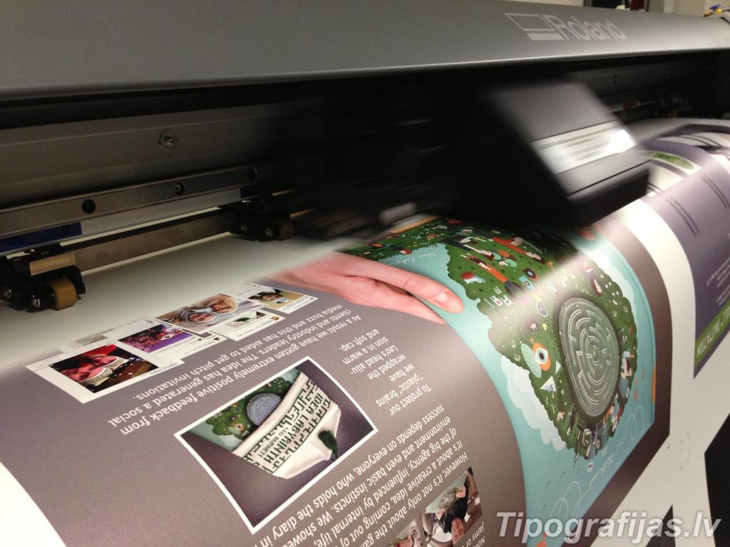 Devices for wide format printing. Samples of wide format. Samples of wide format printing devices.