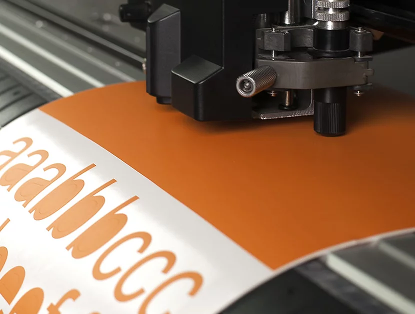 Plotter works - production of stickers and adhesive films